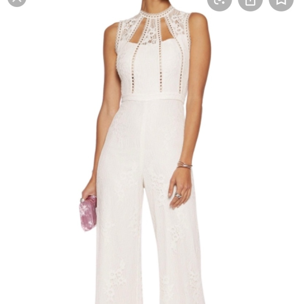 Alexis Naya Guipure Lace Jumpsuit sz M